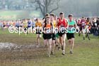 Zak Miller (Greater Manchester) and Jordan Rowe (Essex) lead the under-17 mens Inter Counties Cross Country, Cofton Park, Birmingham. Photo: David T. Hewitson/Sports for All Pics